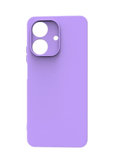 Realme Note 60 Kılıf Kamera Korumalı Silikon Rubber Arka Kapak Lila