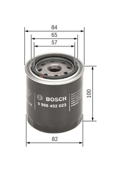 BOSCH 986452023 Yağ Filtresi Primera P11 W10 Almera 95-00 1.4 1.6 Sunny