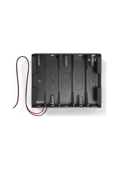 5'li 1,5v Aa Kalem Pil Kutusu Yuvası 5x1,5v Kablolu Batarya Pil Tutucu