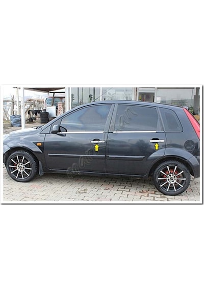 Markadan Ford Fiesta Krom Kapı Kolu 2002-2008 4 Kapı Paslanmaz Çe