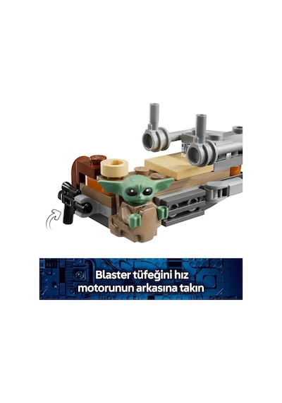 LEGO® Star Wars™ Mandalorian ve Grogu’nun Hız Motoru 75436 - 6 Yaş ve Üzeri için Minifigür İçeren Oyuncak Yapım Seti (58 Parça)