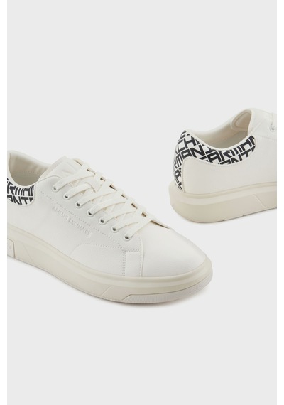 Armani Exchange Erkek Ayakkabı Xux123 Xv761 N480 Beyaz-siyah Beyaz - Siyah