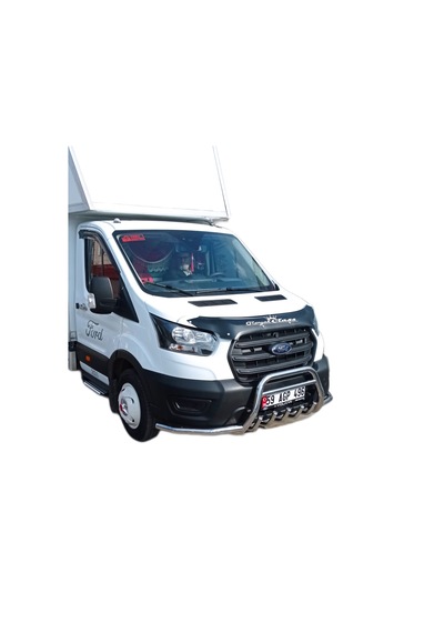 FORD TRANSİT 2013 SONRASI KROM İLAVELİ ÖN TAMPON KORUMA (BIYIK İLAVELİ)