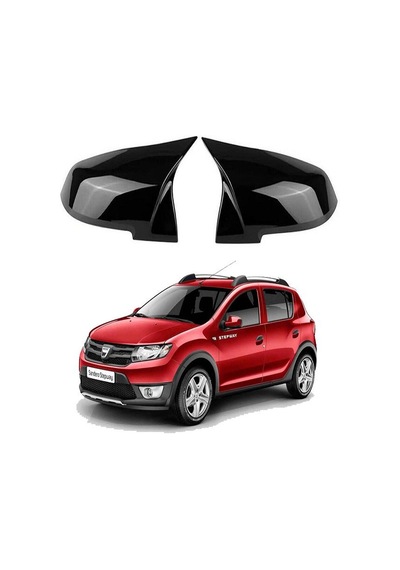 Dacia Sandero 2013- Araca Özel Batman Yarasa Ayna Kapağı Pianobla