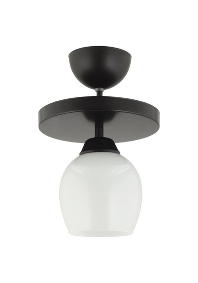 Modern Beyaz Camlı Model Tekli Yuvarlak Plafonyer Avize Salon Y