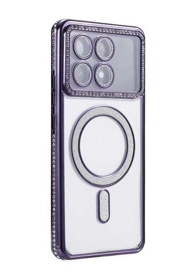 Xiaomi Poco X6 Pro Joke Simli Magneticsafe Kılıf - Derin Mor 0.2M-Çok Renkli