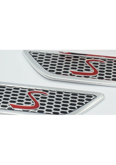 Mini Cooper S Çamurluk Yanı 3M 3D Logo Amblem 2 Li Set