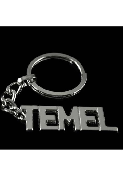 Temel - 484 - - Nazblsmm - İsimli Anahtarlık Çok Renkli