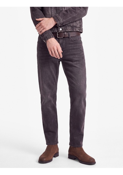 Koton Normal Bel Cepli Pamuklu Straight Fit Jean Pantolon - Mark Jean Siyah 7wam40370nd