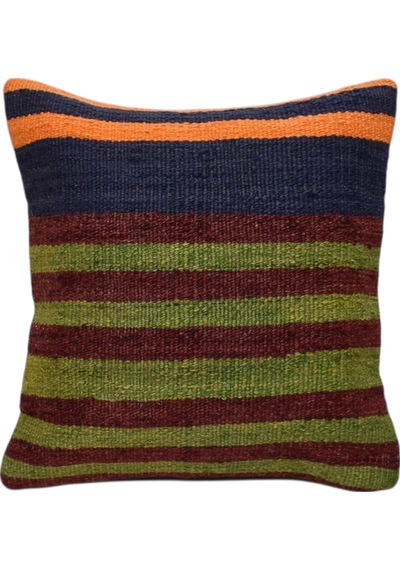 Zehra Abla Halı Yeni El Dokuma Dekoratif Kilim Kırlent Yastık Kılıfı 6230