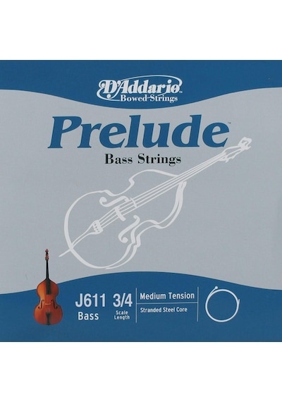 Daddarıo J611 Kontrabas Tek Tel, Prelude, G- Sol , Scale 3/4, Me