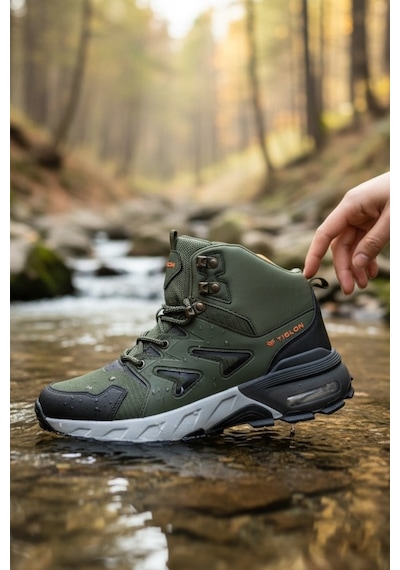 Enoch Erkek Waterproof Su Geçirmez Hava Tabanlı Outdoor Trekking Ve Doğa Botu Haki