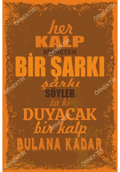 Her kalp bitmeyen bir şarkı söyler ta ki duyacak bir kalp bulana