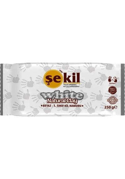 Şekil Seramik Kil Hamuru 250 Gr Beyaz - 2 Adet