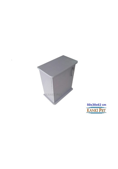 Kanki Pet İthal Akvaryum Mdf Gri Sehpa 50 x 30 x 62 CM