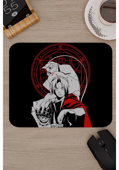 Fullmetal Alchemist Brotherhood Anime V5 - 22x18 Gaming Kauçuk Kaymaz Taban Mouse Pad Fare Altlığı