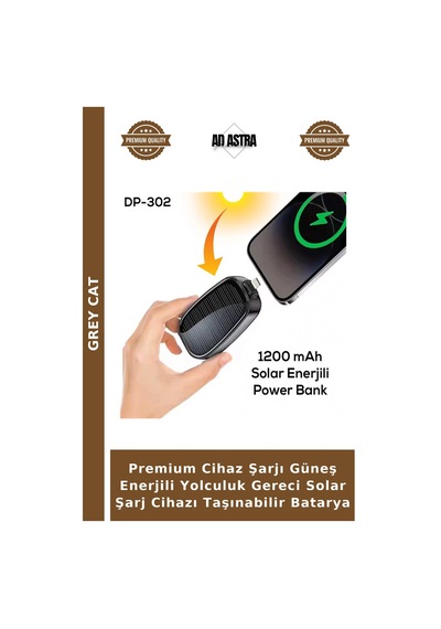 Premium Cihaz Şarjı Güneş Enerjili Yolculuk Gereci Solar Şarj Cihazı Taşınabilir Batarya Çok Renkli