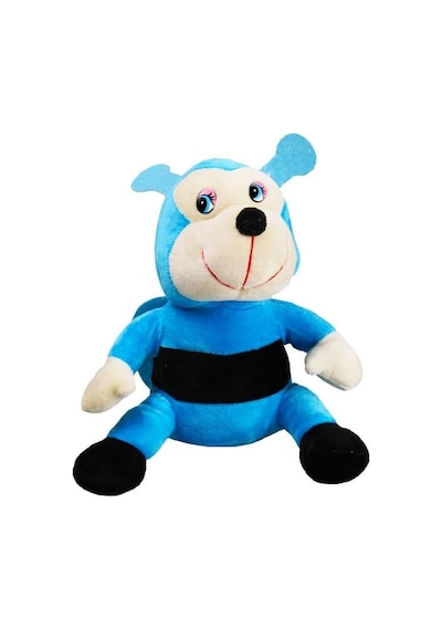 Sevimli Arımaya 25 Cm - Uyku Ve Oyun Arkadaşı Arı Peluş Oyuncak - Mavi Çok Renkli