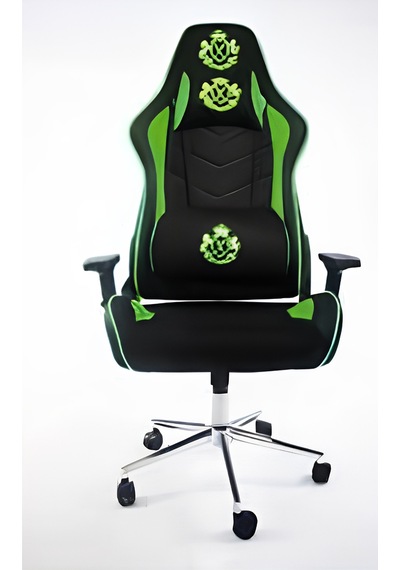 Ergonomik Oyuncu Koltuğu Yüksek Sırtlı Gaming Sandalye Ayarlanabilir Kol Ve Yükseklik Yeşil