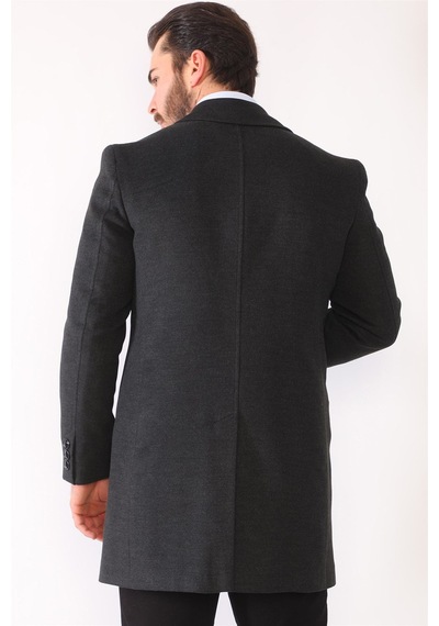 Plt8364 Dewberry Erkek Palto-antrasit Antrasit