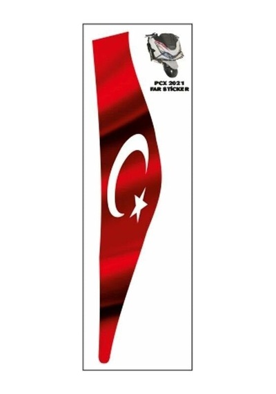 Honda Pcx 2021 - 2023 Uyumlu Far Sticker Çok Renkli