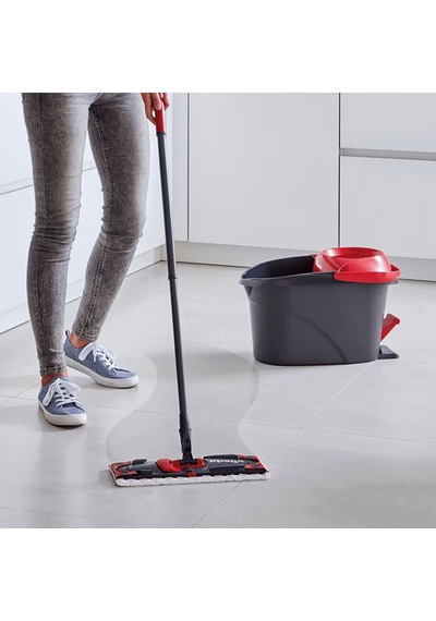 Vileda Ultramax Turbo 2 Si 1 Arada Pedallı Temizlik Seti, Mikrofiber Paspas Ve Sıkma Kovalı