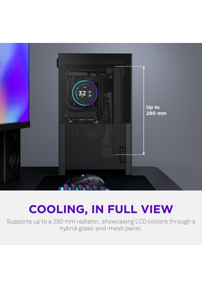 H2 Flow Mini-ıtx Cı-h21fb-01 Siyah Gaming Oyuncu Kasa