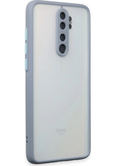 Xiaomi Redmi Note 8 Pro Kılıf Montreal Silikon Kapak Gri
