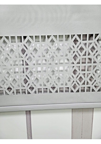 Stor Perde Desenli Lazer Kesim Kalın Kumaşlı Ml104 Gri