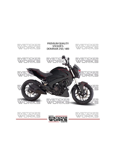 Bajaj Dominar 250-400 Uyumlu Kaplama Sticker Çift Renk Motor Kaplama Modeli Hazır Kit Yüksek Kalite 19257687