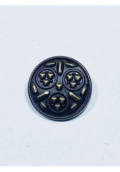 Trençkot Ceket Düğmesi / Metal Düğme / Antik Sarı / 2,5 Cm / 6 Lı