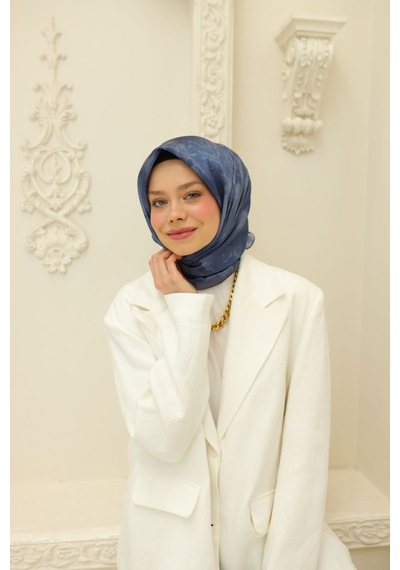 Silk Home Shiny Eşarp 75002-60 Karolina Mavi, Çelik Mavi