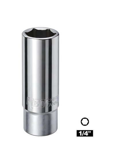 Rıco 1/4 Altı Köşe Derin Lokma 6 Mm
