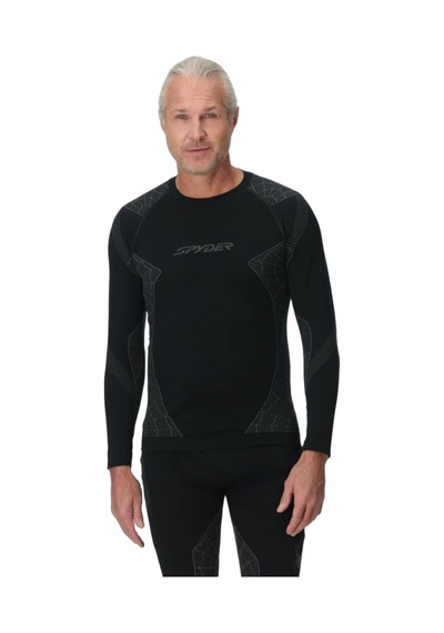 Spyder Spyder Momentum Baselayer Top Erkek İçlik Üst 6000 Siyah