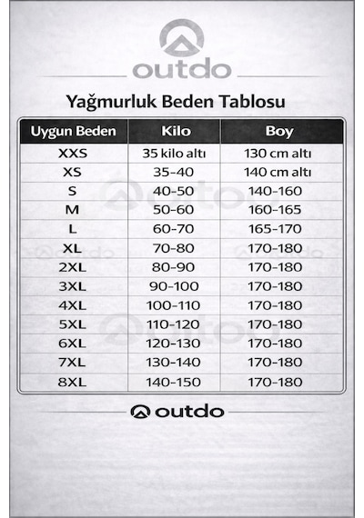 Outdo Nefes Alabilen Motorcu Yağmurluk %100 Su Geçirmez Alt Üst Takım Diğer