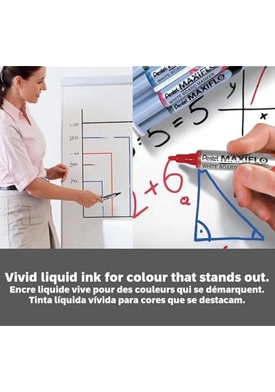 Pentel Maxiflo Tahta Kalemi Set Sünger Ile Yuvarlak Uçlu Ince Diğer