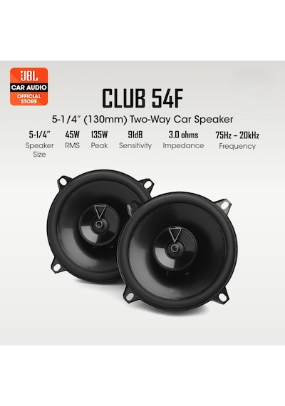 Jbl 13cm Hoparlör - Jbl Club 54f Kapı Hoparlörü - Jbl Profesyonel Hoparlör 13cm