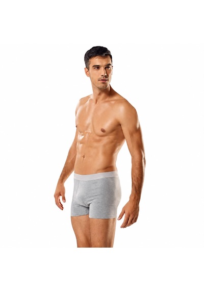 Tutku Erkek Elastan Likralı Boxer 6'lı Gri