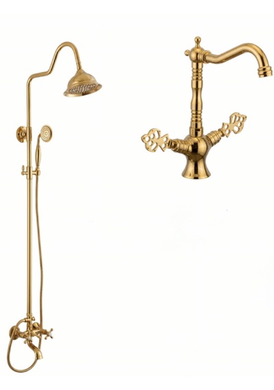Osmanlı Nostalji Serisi Gold Duş Seti Antik