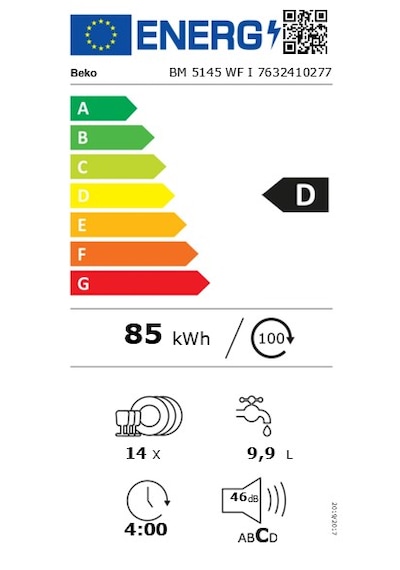 Beko Bm 5145 Wf I 5 Programlı Inox Bulaşık Makinesi