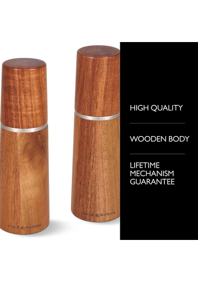 Marlow Acacia Ahşap Tuz Değirmeni Ve Karabiber Değirmeni, 2'li Set, Akasya Ağacı, 18,5 Cm, Baharat Değirmeni, Geleneksel Ayarlanabilir Değirmen Seti, Seramik Değirmenli, H322225 Çok Renkli Marlow Acacia Ahşap Tuz Değirmeni Ve Karabiber Değirmeni, 2'li Set, Akasya Ağacı, 18,5 Cm, Baharat Değirmeni, Geleneksel Ayarlanabilir Değirmen Seti, Seramik Değirmenli, H322225 Çok Renkli