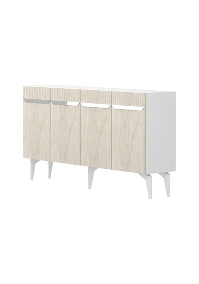 Ka1544bts Duma Konsol Beyaz-traverten-silver 150cm Beyaz - Traverten - Sılver Ka1544bts Duma Konsol Beyaz-traverten-silver 150cm Beyaz - Traverten - Sılver