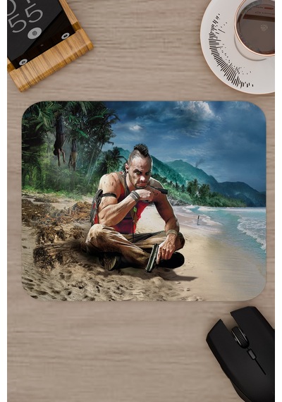 Far Cry Kaymaz Dikişli Kauçuk Oyuncu Mousepad V3 - 22x18 Gaming Mouse Pad Fare Altlığı