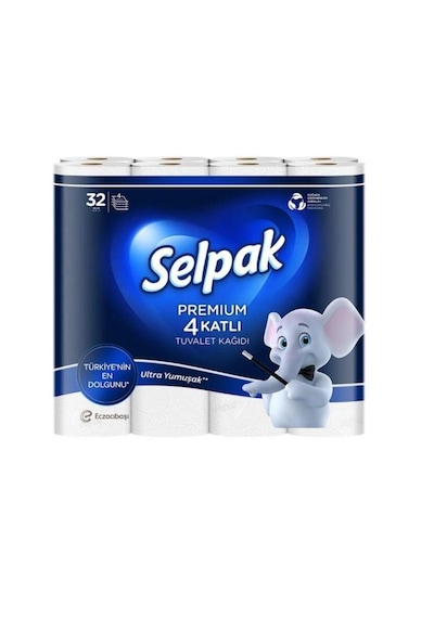 Selpak Premium 4 Katlı Tuvalet Kağıdı 32 Li