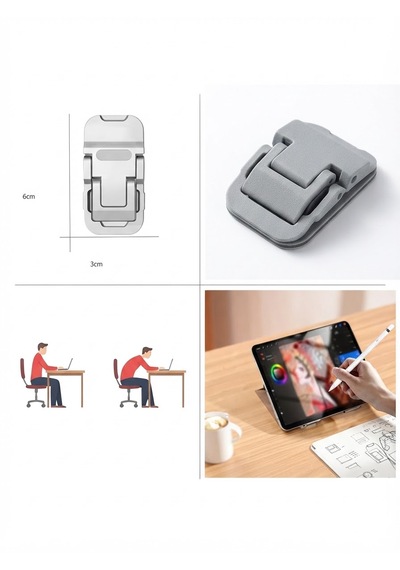 Katlanır Yükseltici Mini Laptop Ayakları 2 Adet Taşınabilir Mini Alüminyum Laptop Standı & Soğutucu Destek