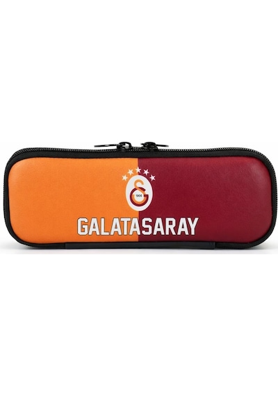 Galatasaray Tek Gözlü Erkek Çocuk Sarı - Kırmızı Okul Kalem Çantası/kalemlik - 26949