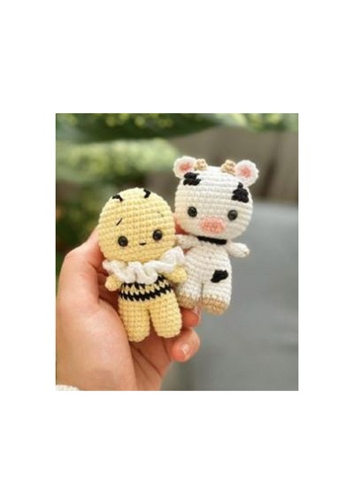 15'li Minik Amigurumi Hayvan Oyuncaklar 8cm El Örgüsüdür