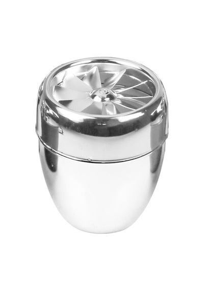Bas-çevir Türbin Metal Hazneli Küllük Beyaz 9 CM