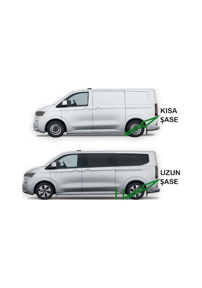 Transporter Panel Van Uzun Şase 2025 2026 2027 Portbagaj Tavan Çıtası Siyah
