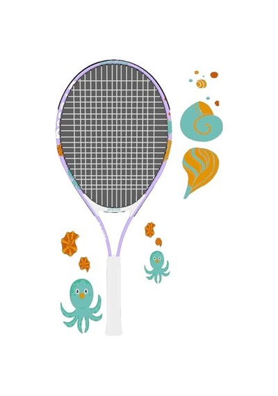 Avessa Flg-623 L.purple Flamingo Desenli Tenis Raketi Mor